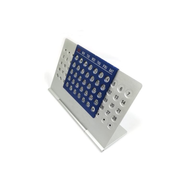 Aluminum Perpetual Desk Calendar - Image 3