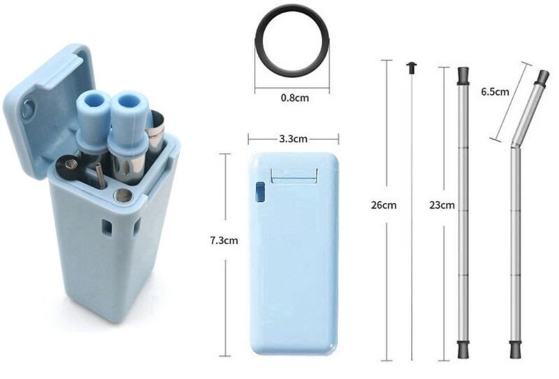 Foldable Stainless Steel Straw - Image 2