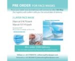 3 Layer Face Mask - 25pcs/pack