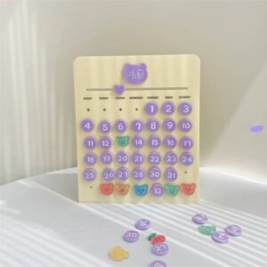 Monthly Calendar Puzzle mini DIY