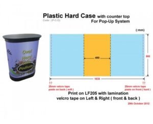POP UP ACCESSORIES - Oval Shape Hard Case