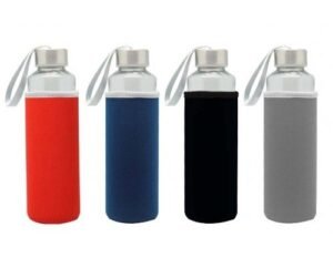 Travel Glass Bottle With Neoprene Pouch