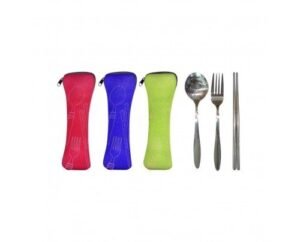 Eco-Friendly Cutlery Set with Pouch