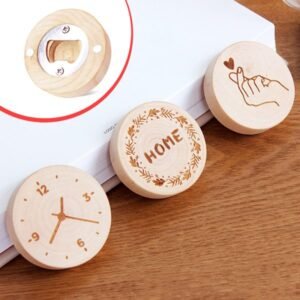 Wooden Fridge Magnet & Bottle Opener