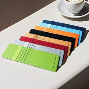 PU card holder with Elastic band
